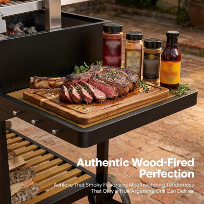 5FT X 3FT Heavy-Duty Argentine Santa Maria All-In-One BBQ Grill with Brasero