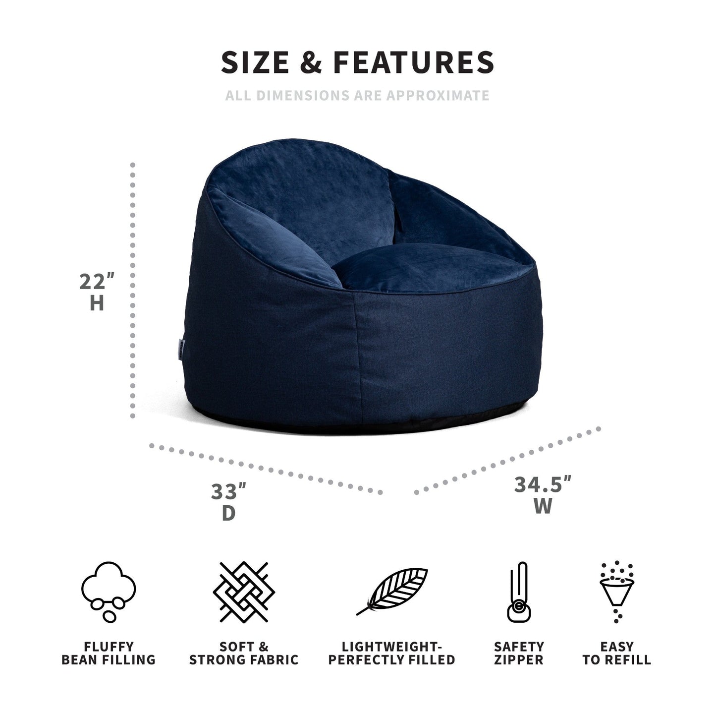 Marmitt Bean Bag Chair