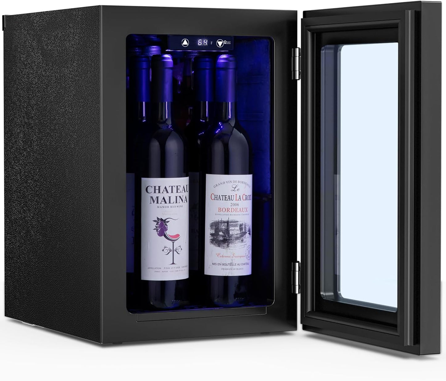 0.6 CU. FT. Wine Cellar Mini Fridge 4-Bottle Wine Cooler Refrigerator
