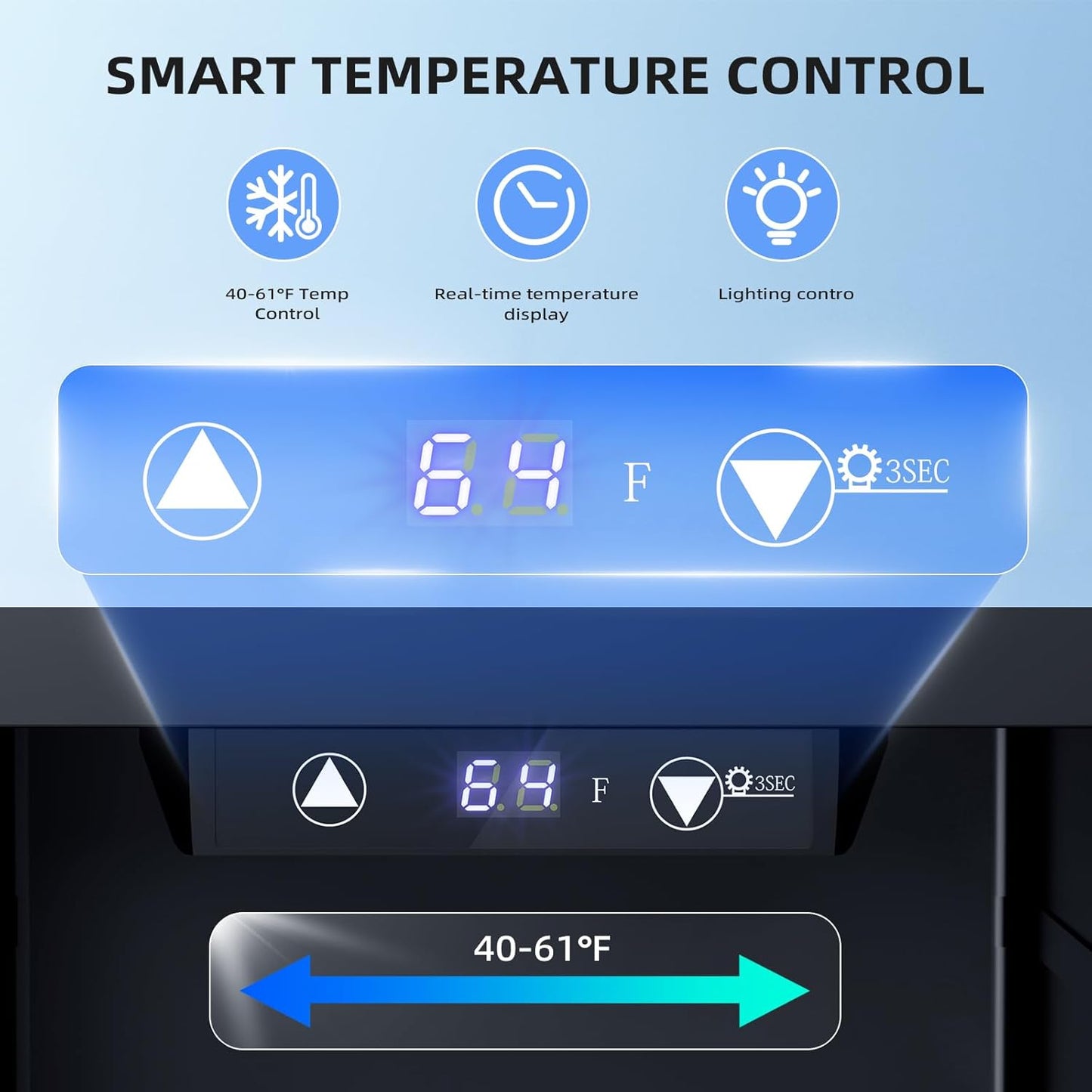 0.6 CU. FT. Wine Cellar Mini Fridge 4-Bottle Wine Cooler Refrigerator