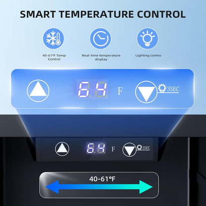 0.6 CU. FT. Wine Cellar Mini Fridge 4-Bottle Wine Cooler Refrigerator