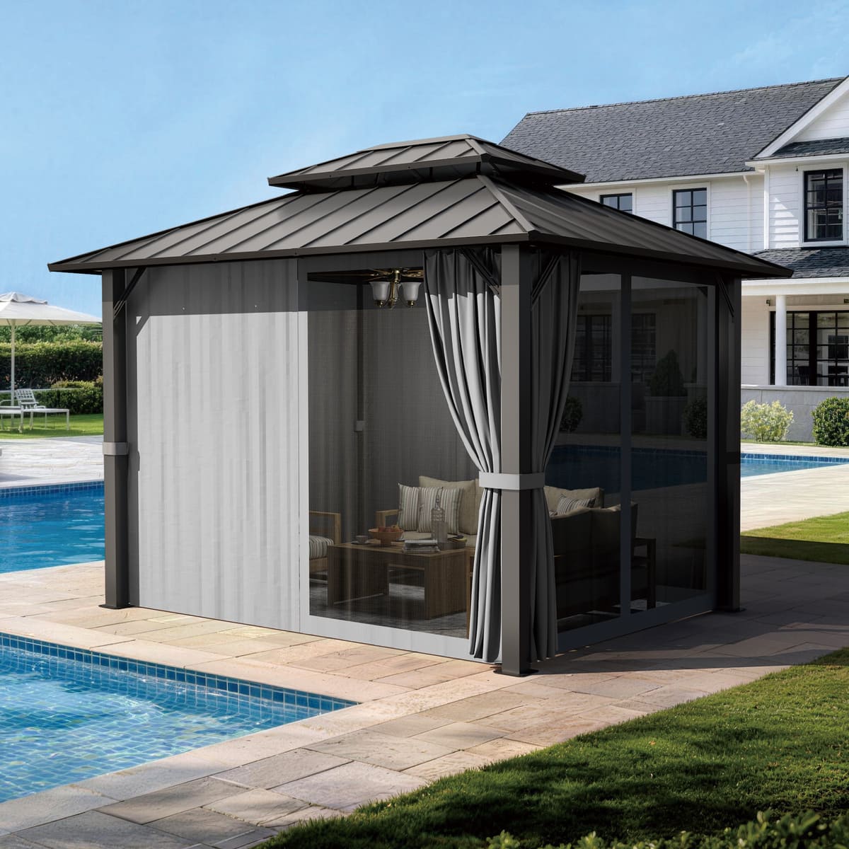 Aera Permanent 10FT x 12FT Hardtop Gazebo