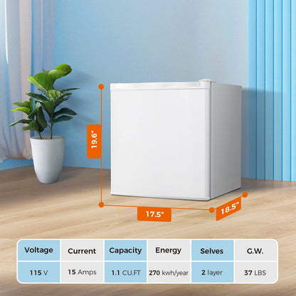 Kismile Upright Freezer, 3.0 Cu.ft Mini Freezer with Reversible Single Door