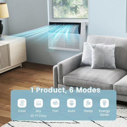 Window Air Conditioner with Handy Remote and LED Control Panel 10000 BTU