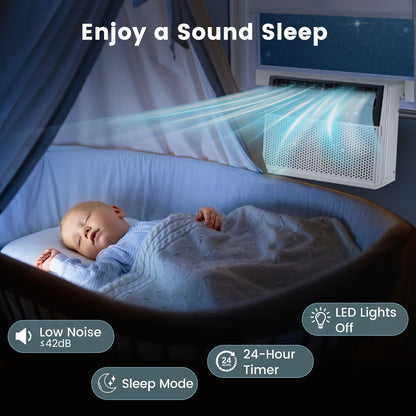 Window Air Conditioner with Handy Remote and LED Control Panel 10000 BTU