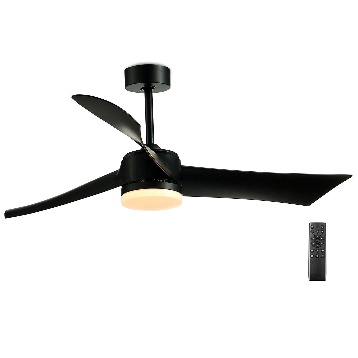 52 Inch Reversible Ceiling Fan with Light