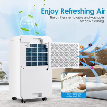32 Pints 2000 Sq. Ft Dehumidifier for Home and Basements with 3-Color Digital Display