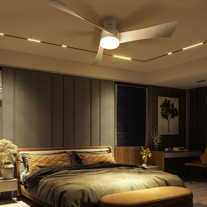 52 Inch Reversible Ceiling Fan with Light
