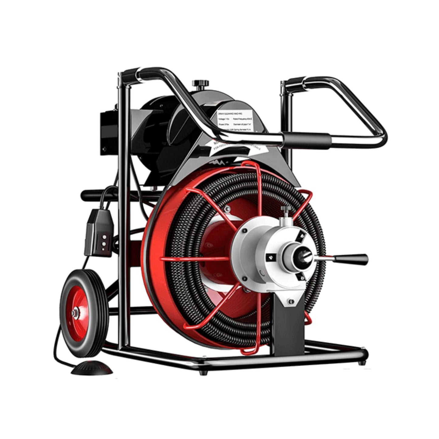 100FT x 3/8" Electric Sewer Drain Cleaner Snake Clog Machine with Cutter