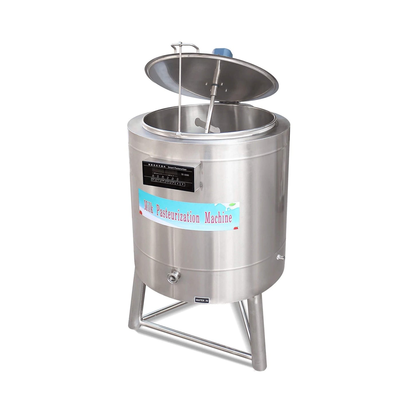 Heavy Duty Stainless Steel Commercial Milk And Ice Cream Mix Pasteurizer Machine [Without Plug]