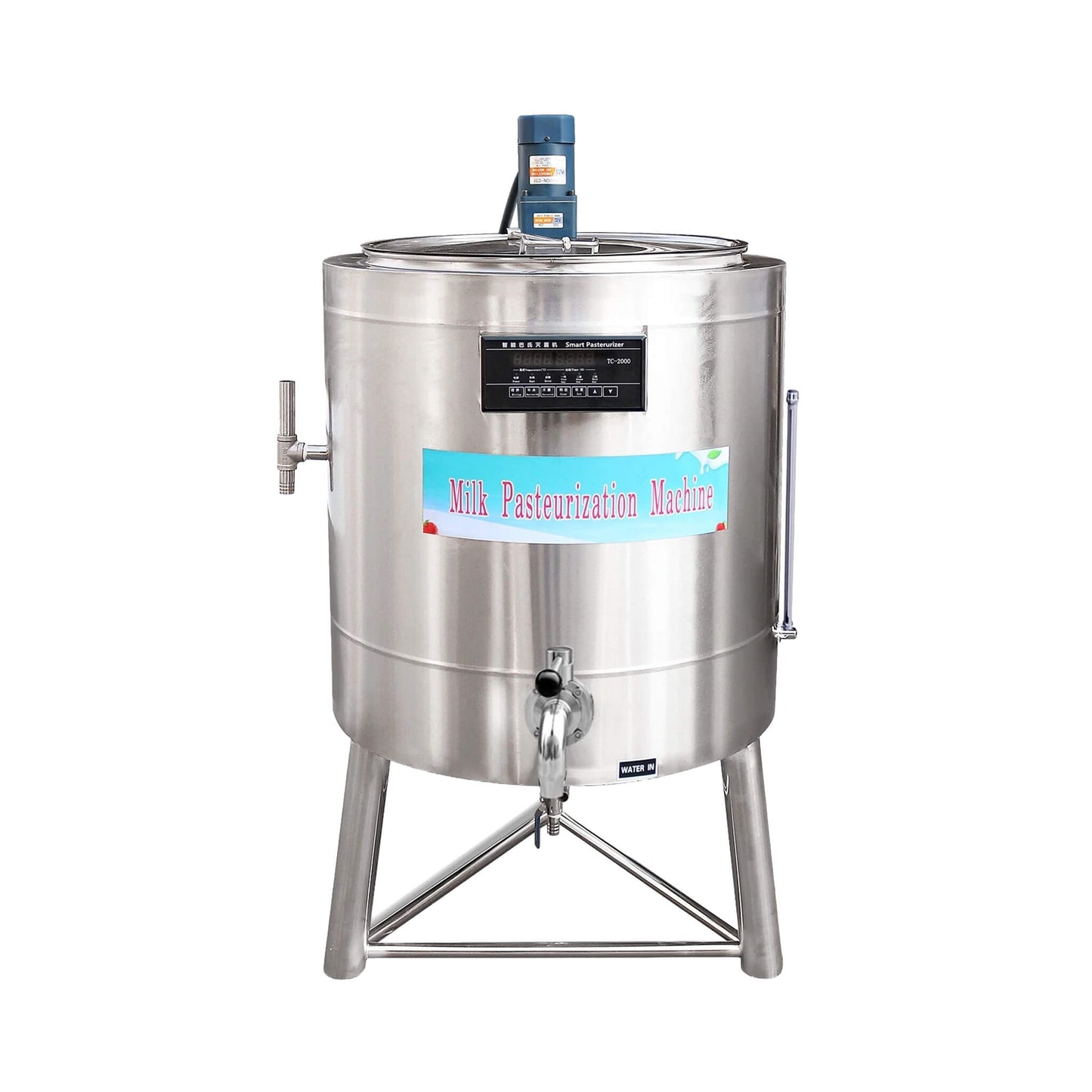 Heavy Duty Stainless Steel Commercial Milk And Ice Cream Mix Pasteurizer Machine [Without Plug]