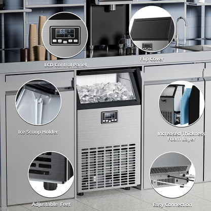 Freestanding Commercial Ice Maker - Z5845A - Multiple Sizes - 100LBS 200LBS 265LBS