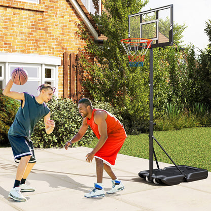 3.3-10 Feet Portable Basketball Hoop Adjustable with Base and Wheels