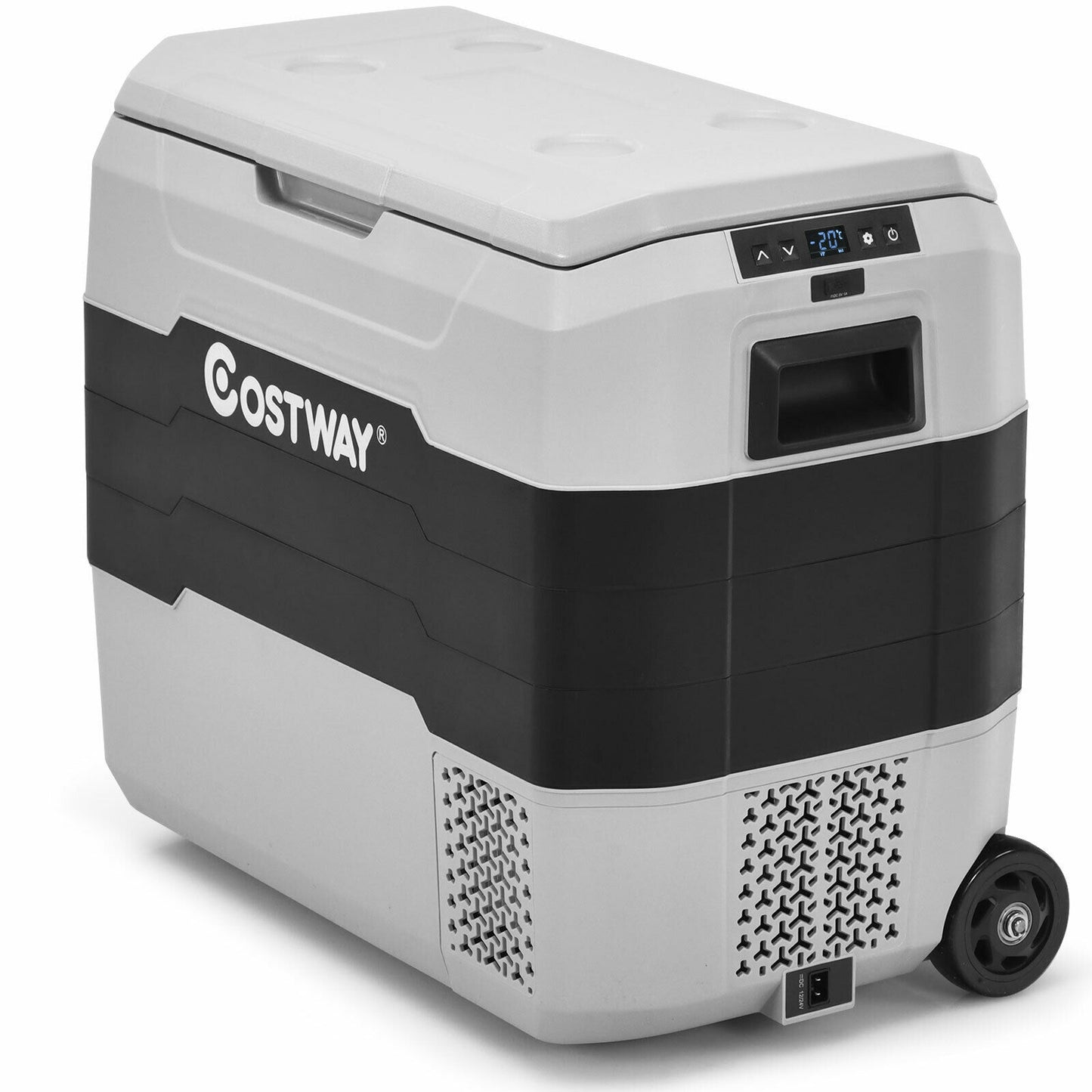 53 QT Portable Dual-Zone Car Refrigerator