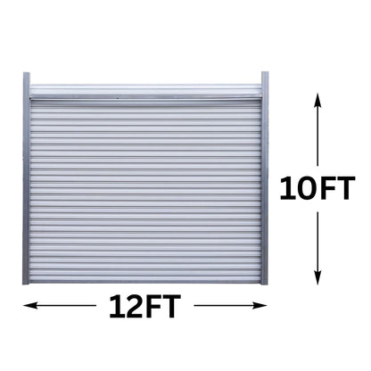 12FT x 10FT Heavy-Duty Pre-Lubricated Electric Roller Shutter Lifting Door