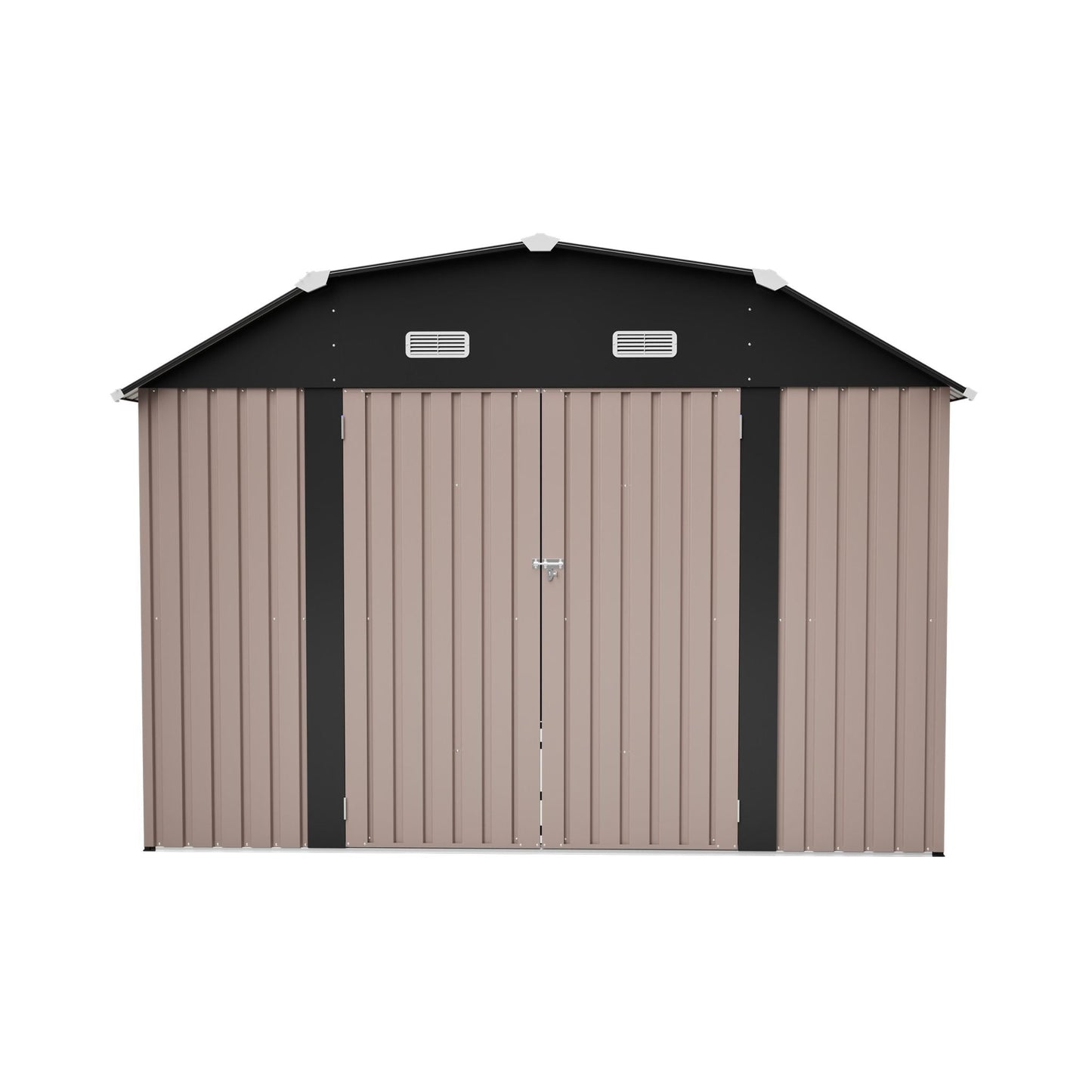10FT x 12FT Alora Heavy-Duty Outdoor Metal Storage Shed with Floor