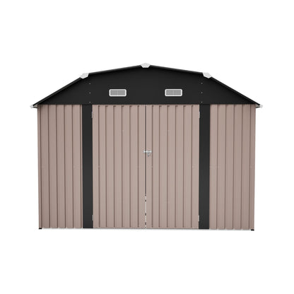 10FT x 12FT Alora Heavy-Duty Outdoor Metal Storage Shed with Floor