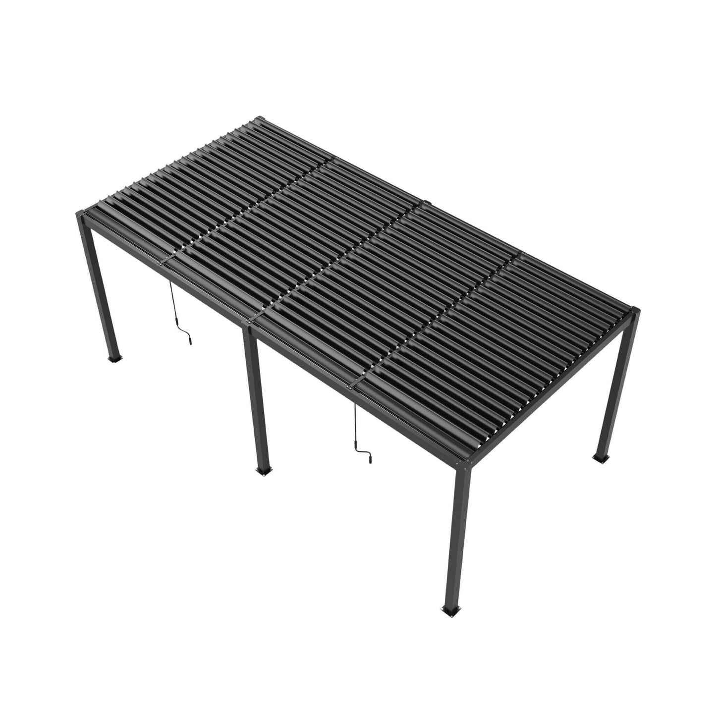 10' x 19' Alora Premium Powder-Coated Aluminum Pergola with Adjustable Louvers