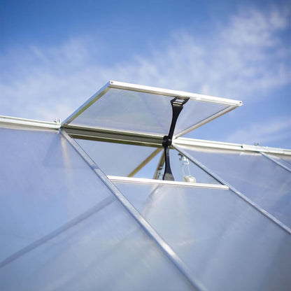 10' x 24' FT Premium Heavy-Duty Polycarbonate Walk-In Greenhouse W/ Aluminum Frame & Built-In Gutter System