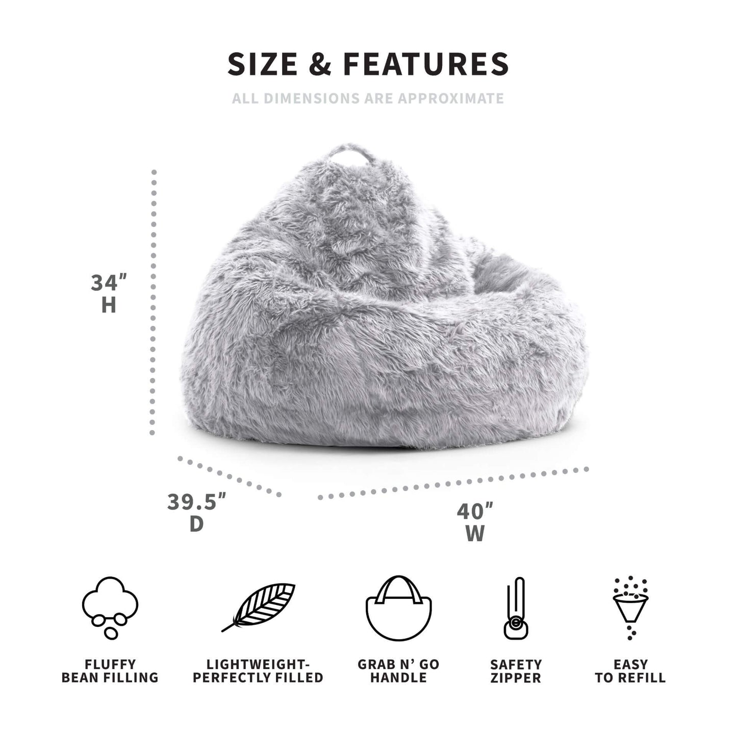 Teardrop Bean Bag Chair