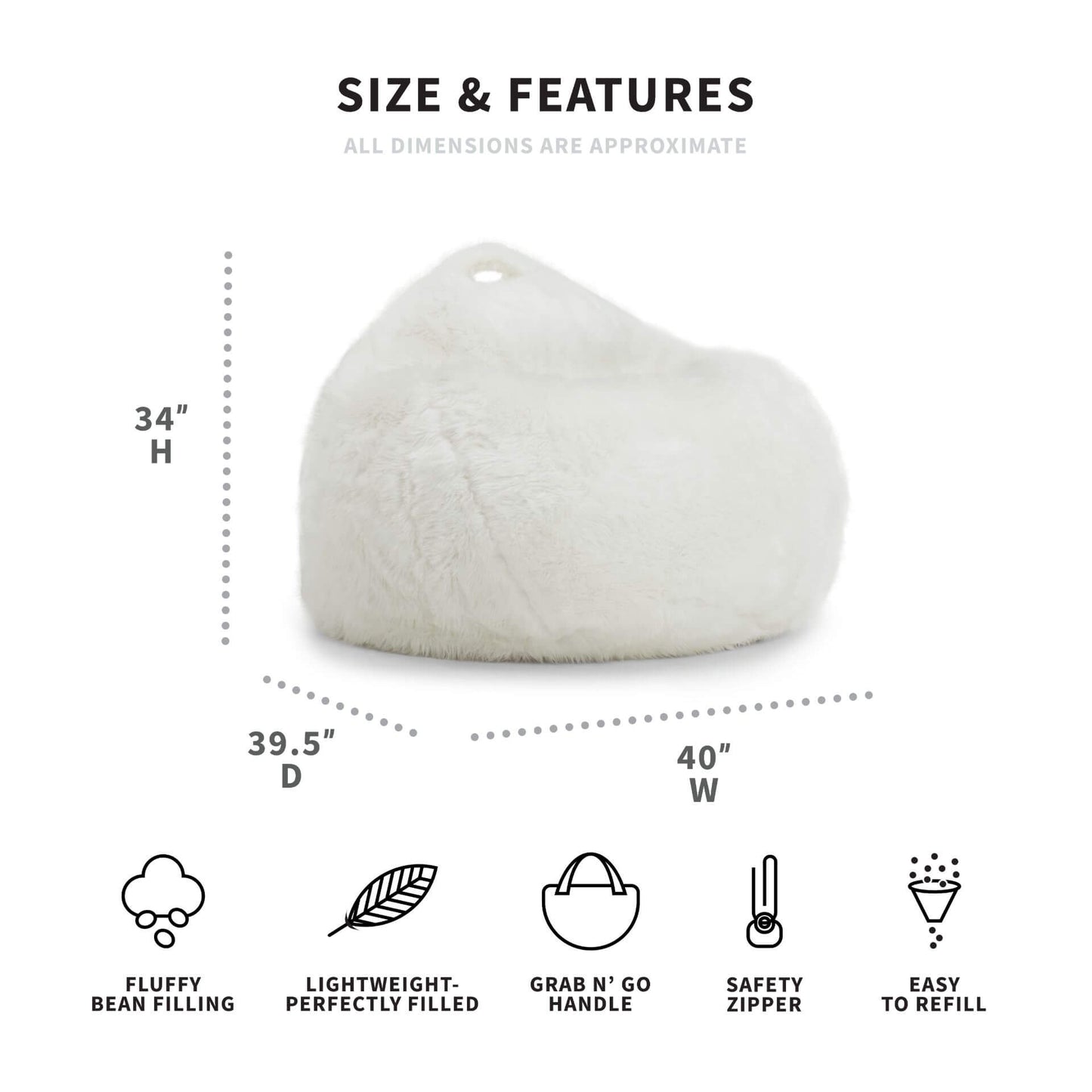 Teardrop Bean Bag Chair
