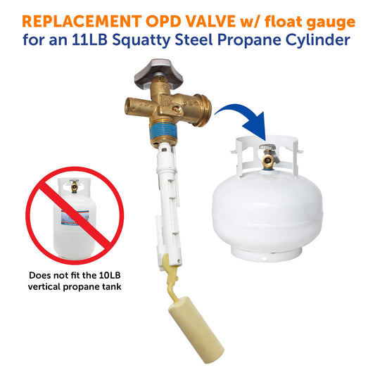 Flame King 11lb Squatty OPD Valve