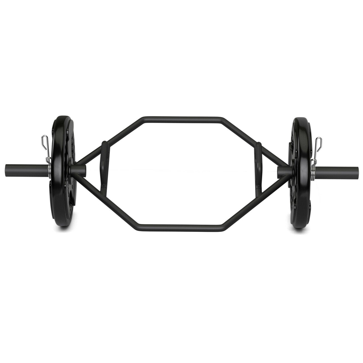 56 Inch Olympic Hexagon Deadlift Trap Bar with Folding Grips Powerlifting