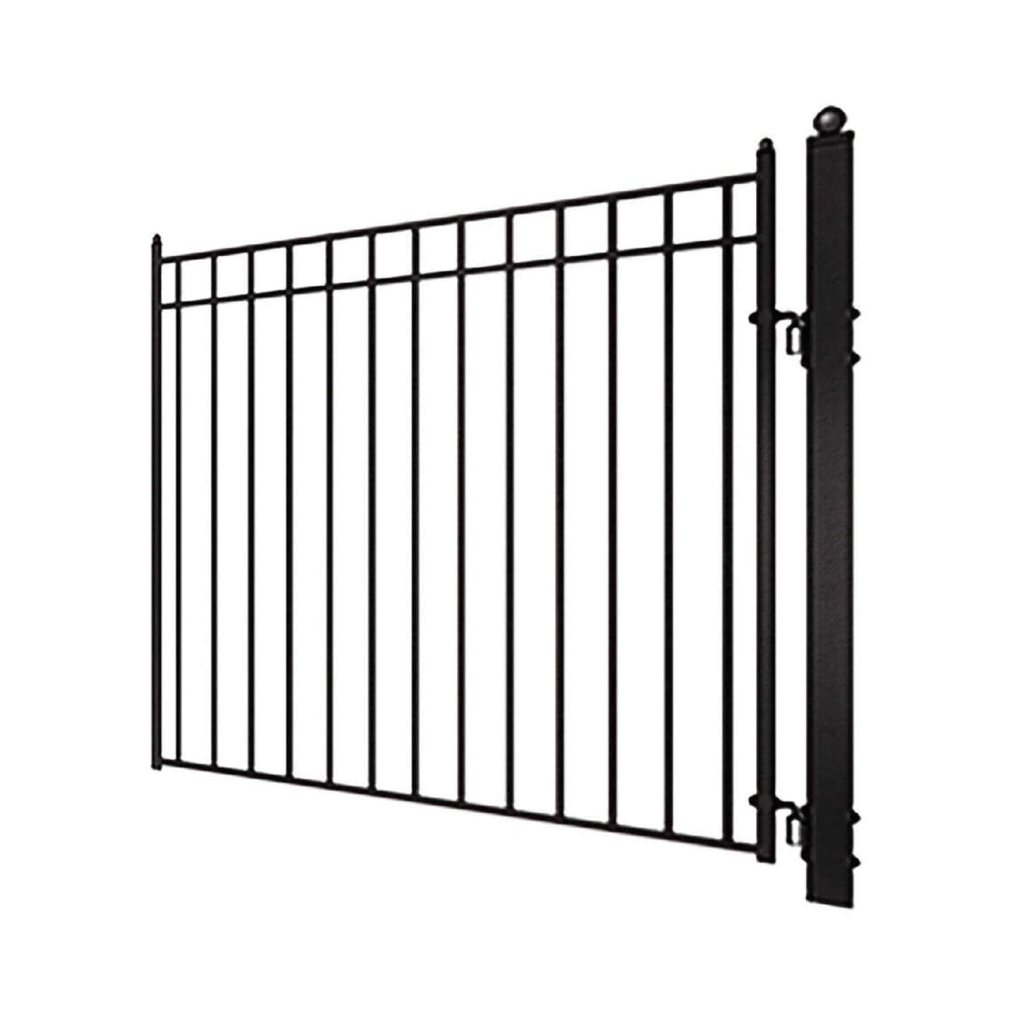 12FT - 18FT Heavy-Duty Madrid-Style Premium Steel Dual-Swing Driveway Gate