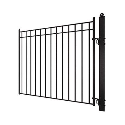 12FT - 18FT Heavy-Duty Madrid-Style Premium Steel Dual-Swing Driveway Gate