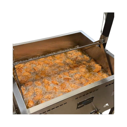 12-Gallon Commercial Outdoor Propane Deep Fryer with Cart