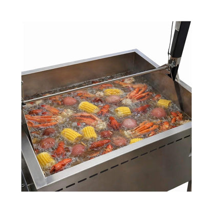 12-Gallon Commercial Outdoor Propane Deep Fryer with Cart