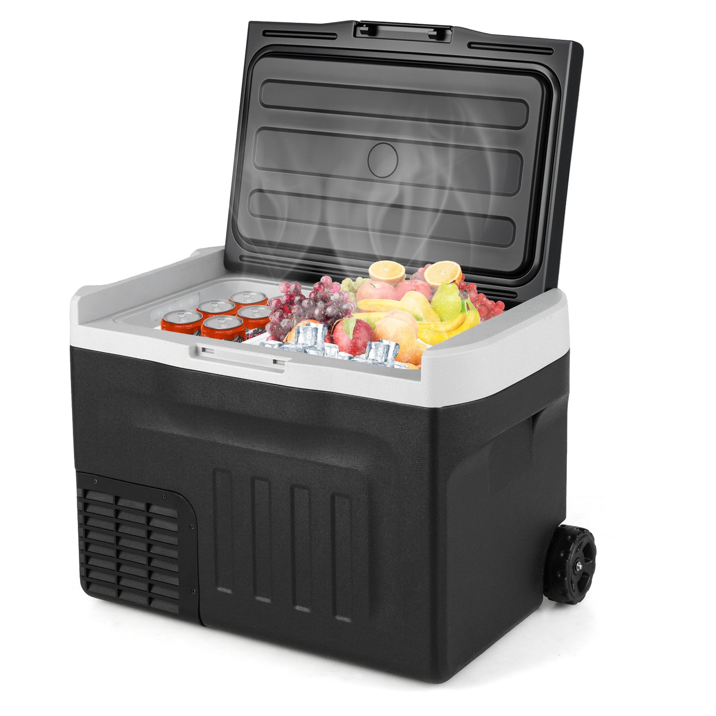 12V Car Refrigerator 32QT with Touch Panel and Removable Divider Medium