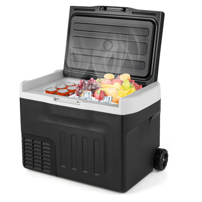 12V Car Refrigerator 32QT with Touch Panel and Removable Divider Medium
