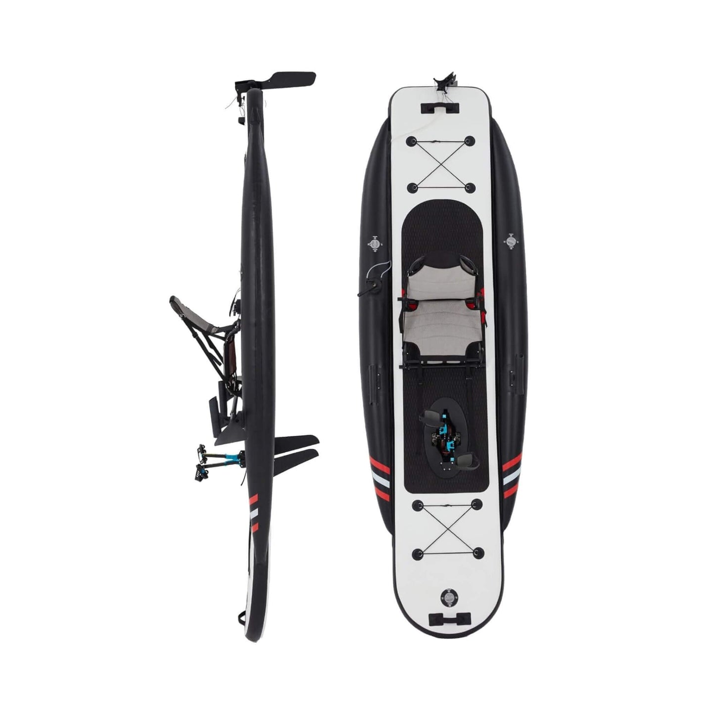 Premium 12FT Lightweight Inflatable Fishing Kayak with Pedal System