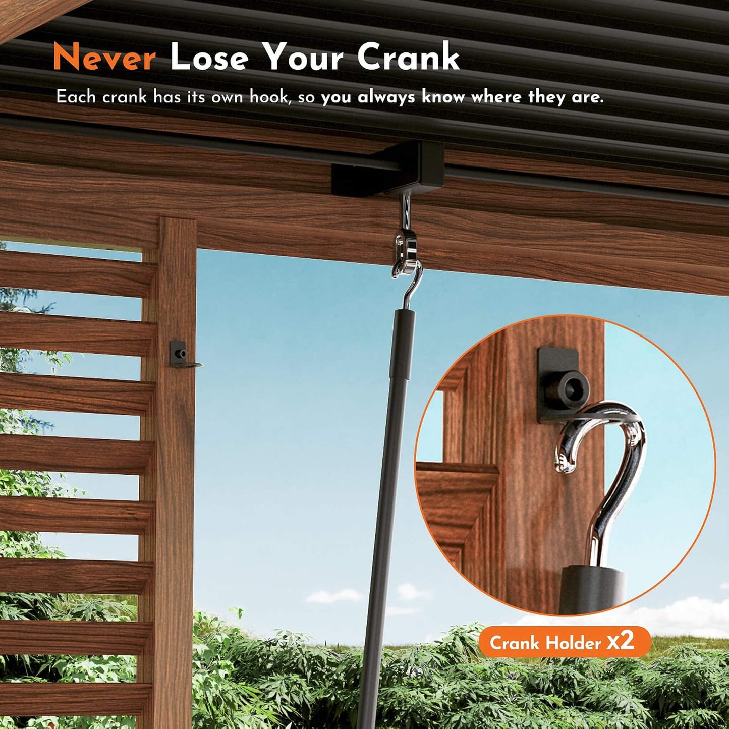 12FT X 12FT Alora Premium Outdoor Wood Grain Louvered Pergola with Integrated Drainage