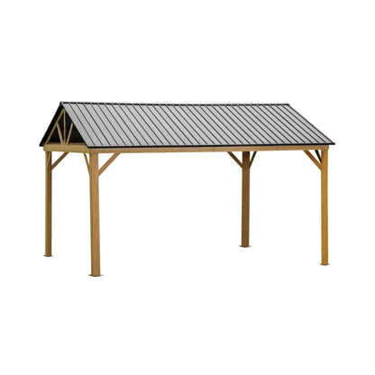 12' x 14' Alora Hardtop All-Weather Outdoor Gazebo With Galvanized Steel Roof