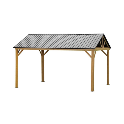 12' x 14' Alora Hardtop All-Weather Outdoor Gazebo With Galvanized Steel Roof