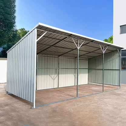 12FT x 25FT Heavy-Duty Galvanized Steel Storage Equipment Shed