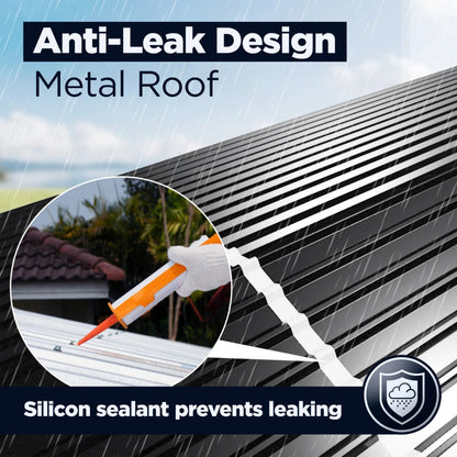 12FT x 30FT Metal Carport with Corrugated Roof