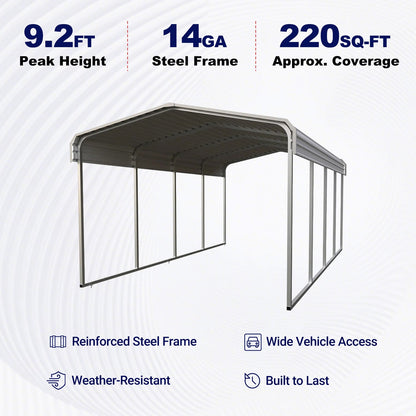 11FT x 20FT Heavy-Duty Metal Carport