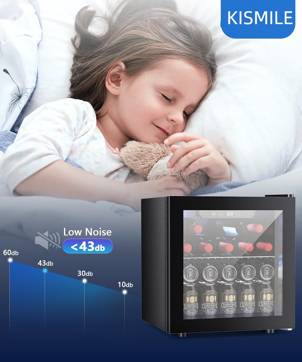 1.3 CU. FT. Beverage Refrigerator Mini Fridge Cooler W5836H