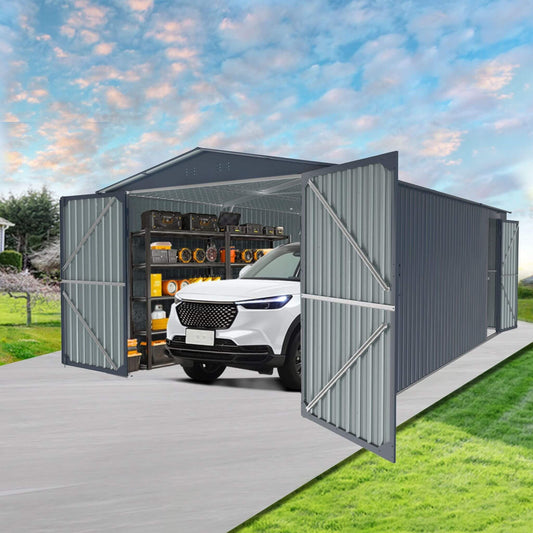 13FT x 20FT Alora Extra-Large Premium Weather-Resistant Outdoor Multi-Purpose Utility Storage Shed