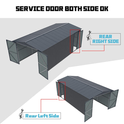 13FT x 20FT Alora Extra-Large Premium Weather-Resistant Outdoor Multi-Purpose Utility Storage Shed