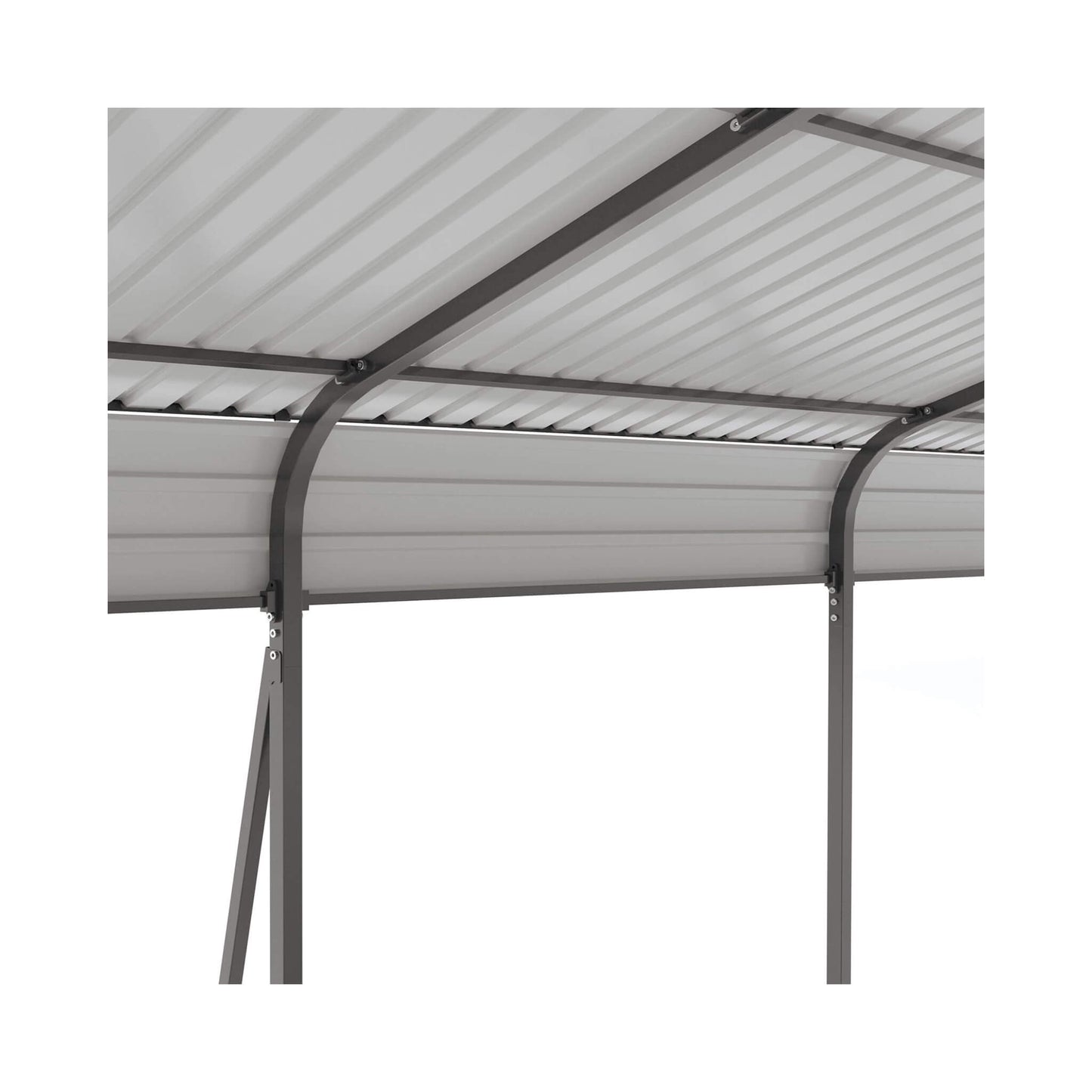 13' x 26' FT Alora Heavy-Duty Weather-Resistant Outdoor Carport With Protective Film