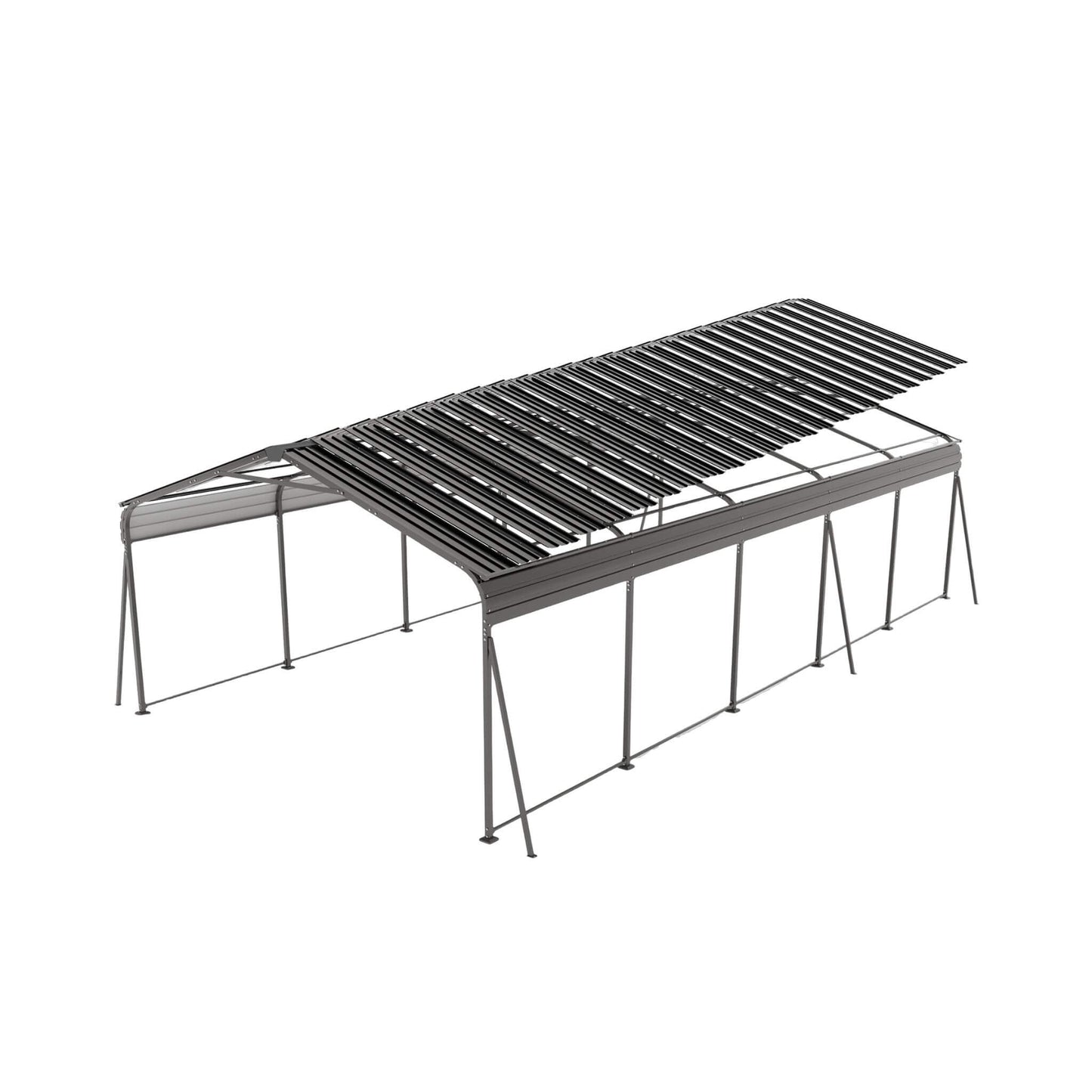 13' x 26' FT Alora Heavy-Duty Weather-Resistant Outdoor Carport With Protective Film