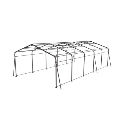 13' x 26' FT Alora Heavy-Duty Weather-Resistant Outdoor Carport With Protective Film