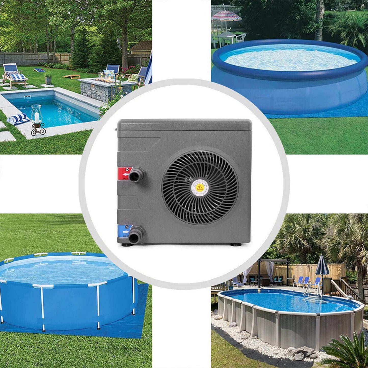 14.8 KBTU Premium Above Ground Swimming Pool Heater Pump