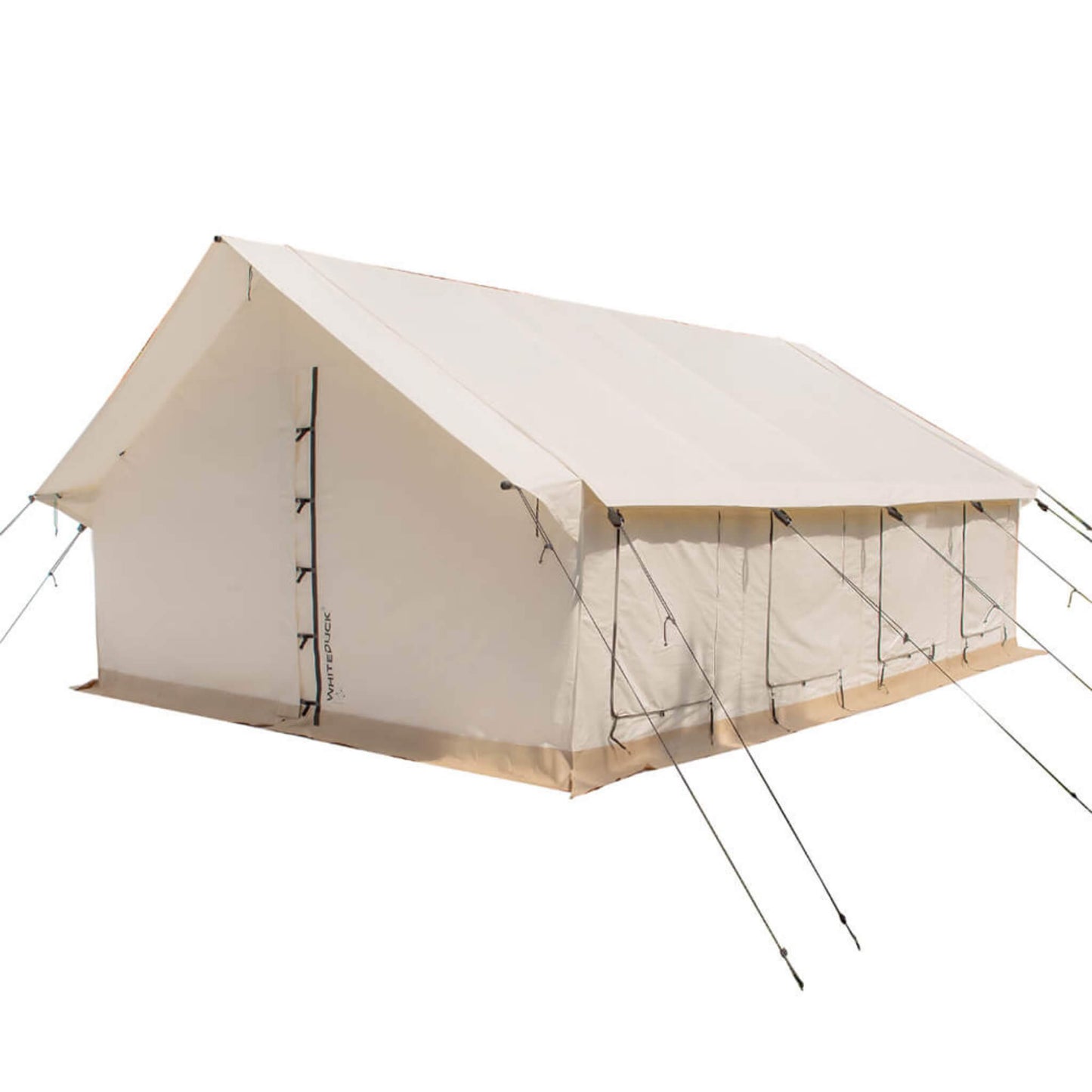 14FT x 16FT White Duck Alpha Pro Four Season Wall Tent w/ PVC Floor and Aluminum Frame