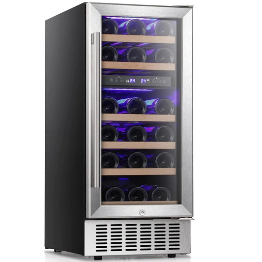 15 Inch Beverage Refrigerator Wine Cooler Mini Fridge W5185B