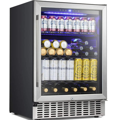 15" Built-in Mini Fridge Beverage Wine Cooler Refrigerator W5174C